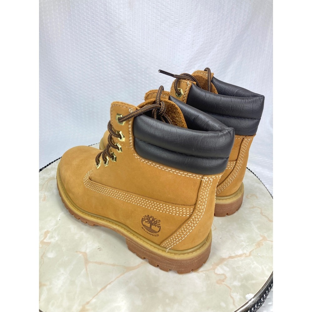 Timberland Waterville Double Collar Hi Top Boots Women 7 Brown Lug Sole Shoe NEW - Picture 7 of 12